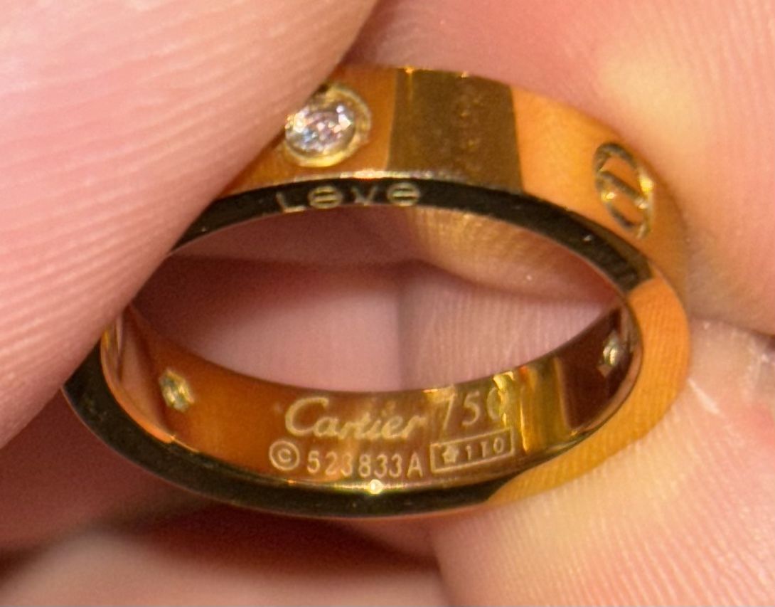 Wedding Love Ring 3 Stone