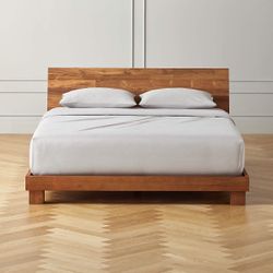 CB2 Teak Wooden Bed — NOT AVAILABLE 
