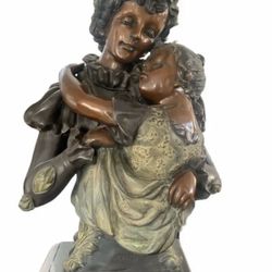 Life Size Romantic Bronze Couple Sculpture 