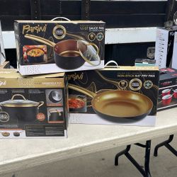 3 Pc 18k Parini Golden Chef Cook Wear Collection