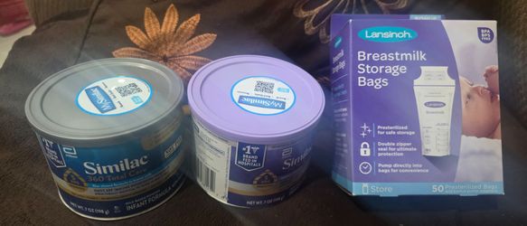Similac 360 Total Care Formula & Lansinoh Storage Bags Bundle