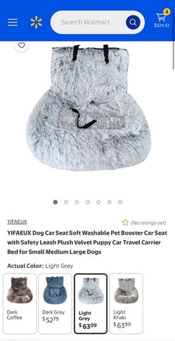 Fluffy dog seat