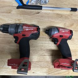 Milwaukee M18 Fuel with One Key Hex Impact and Hammer Drill/Driver (Tool-Only)