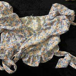 flower Matchinh Set Skirt And Shirt