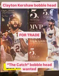 TRADE Clayton Kershaw bobble head for “the catch” bobble head