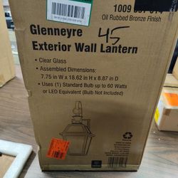 Luminosa Glenneyre Outdoor Wall Sconce Light Fixture In Oil Rubbed Bronze