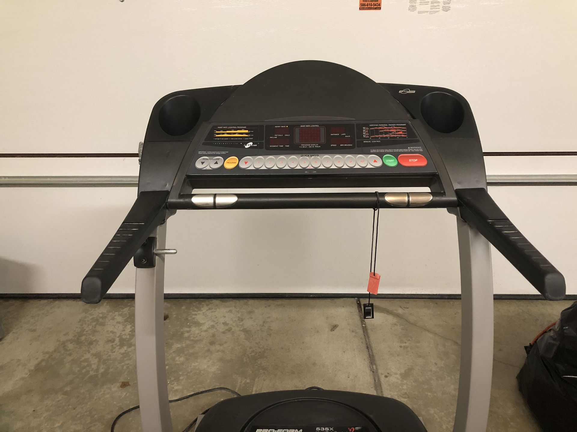 Proform 2025 535 treadmill