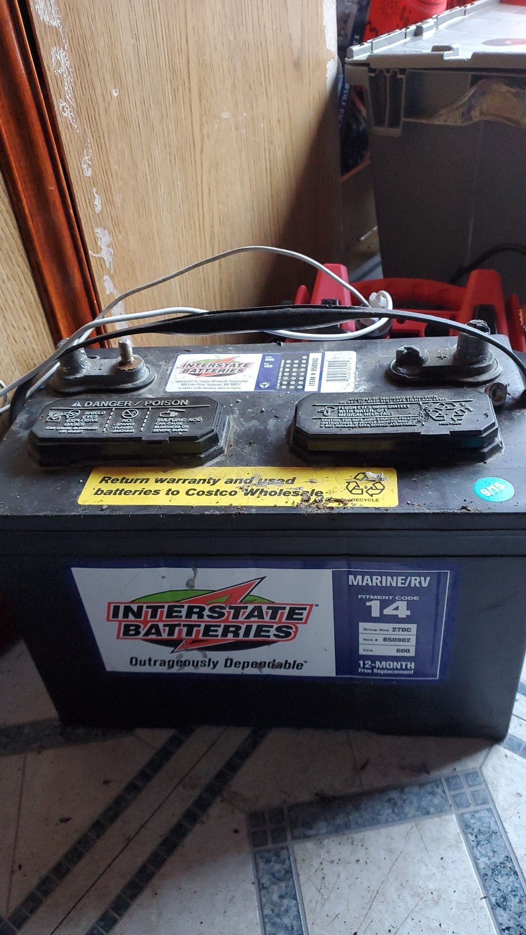 Interstate Deep Cycle Battery - Marine/RV