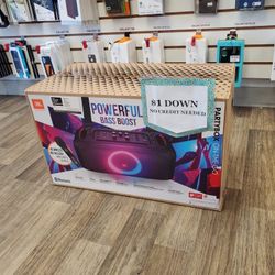 New JBL Partybox On The Go Bluetooth Speaker - 90 DAY WARRANTY - $1 DOWN - NO CREDIT NEEDED 
