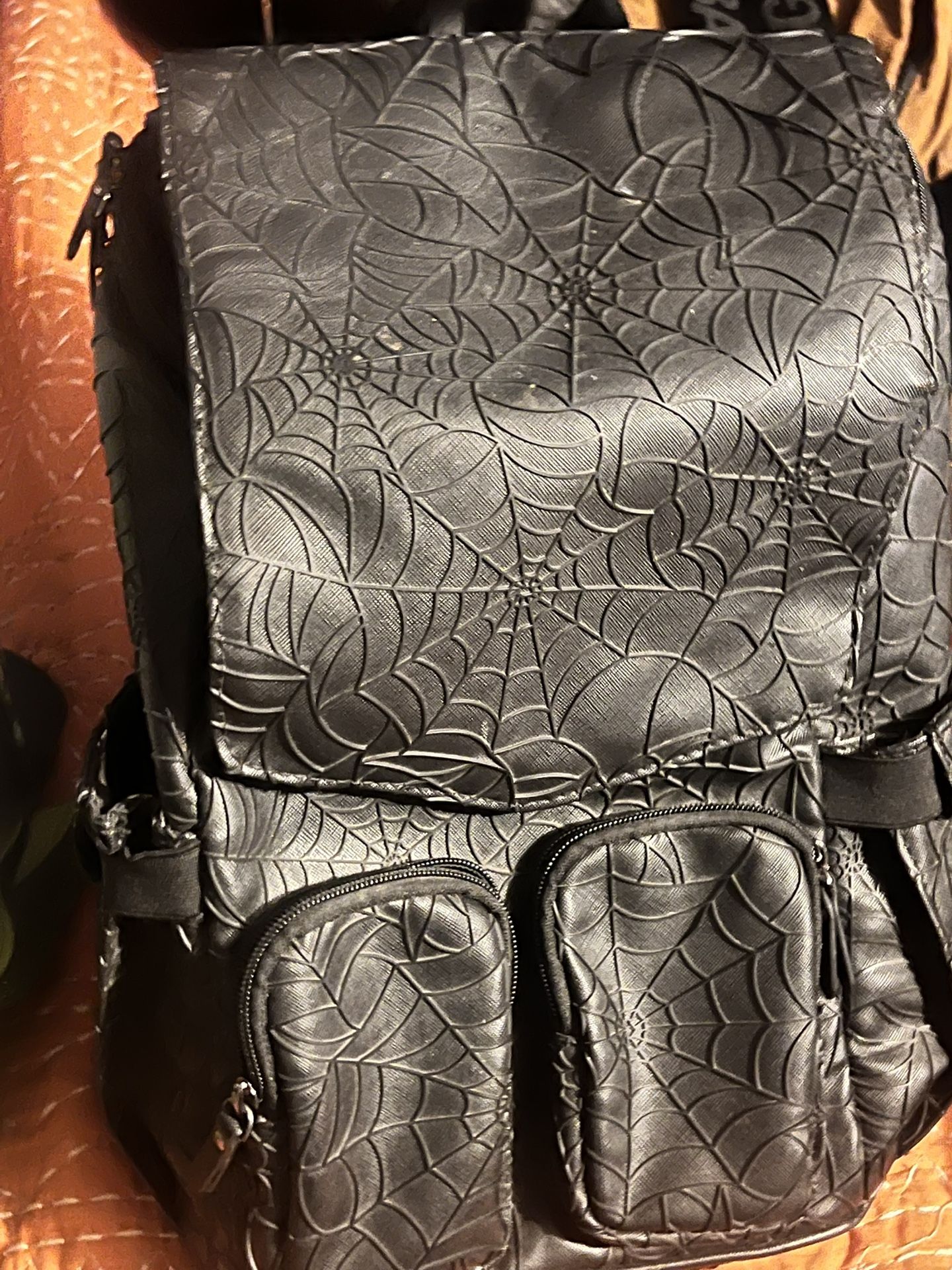 Black Munsterville x Backstitch Bruja Backpack