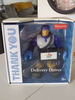 Fisher-Price Thank You Heroes Male Delivery Driver Action Figure