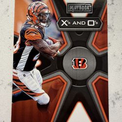2019 PANINI PLAYBOOK X'S AND O'S JOE MIXON #15 CINCINNATI BENGALS 