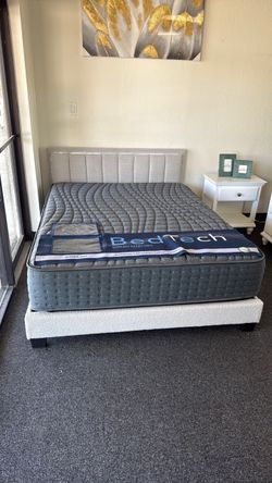 Queen bed with led lights