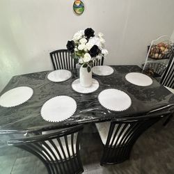 Nice Dining Room Table With 6 Chairs 