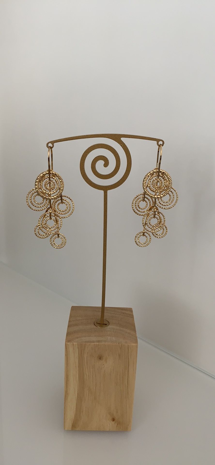 Gold plated earrings