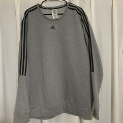 Mens Sweater Brand Adidas Size 2 XL Like New Color Gray And Black