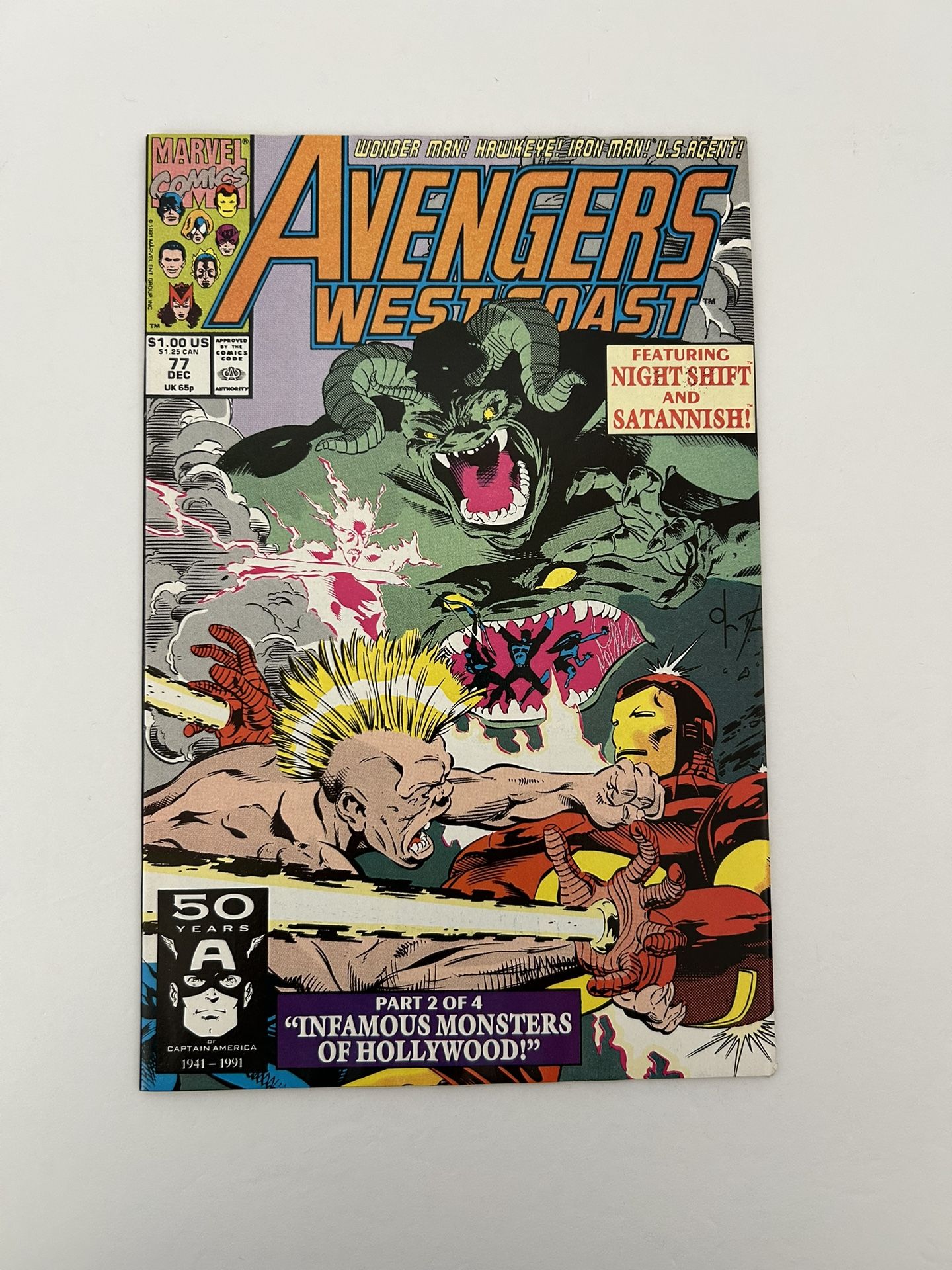 Marvel Avengers West Coast: Infamous Monsters of Filmland! Part 2 of 4 | Issue #77 (December 1991)