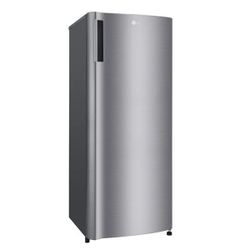 LG 6.0 cu. ft. Single Door Refrigerator with Inverter Compressor and Pocket Handle in Platinum Silver 