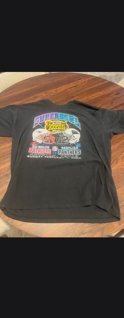 Vintage Super Bowl XXXVIII Patriots vs Panthers