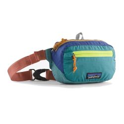 Patagonia Ultralight Black Hole Mini Hip Pack 1L - Patchwork Subtidal Blue