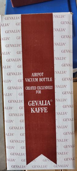 NEW Gevalia Kaffe Airpot Vacuum Bottle Set