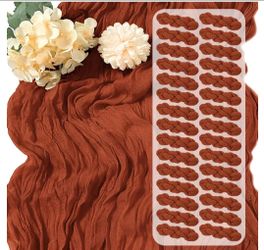 New 29 Pack Terracotta Cheesecloth Table Runner 17 x 108 inch