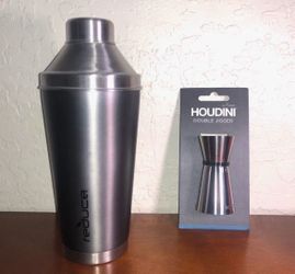 Cocktail Shaker and Double Jigger