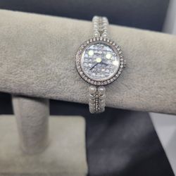 Adrienne Vittadini Faux Diamond Watch