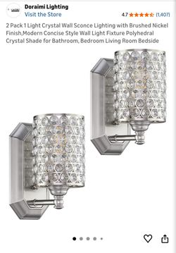 Wall lamp with lights 2 pack