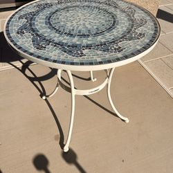Table Mosaic Table blue