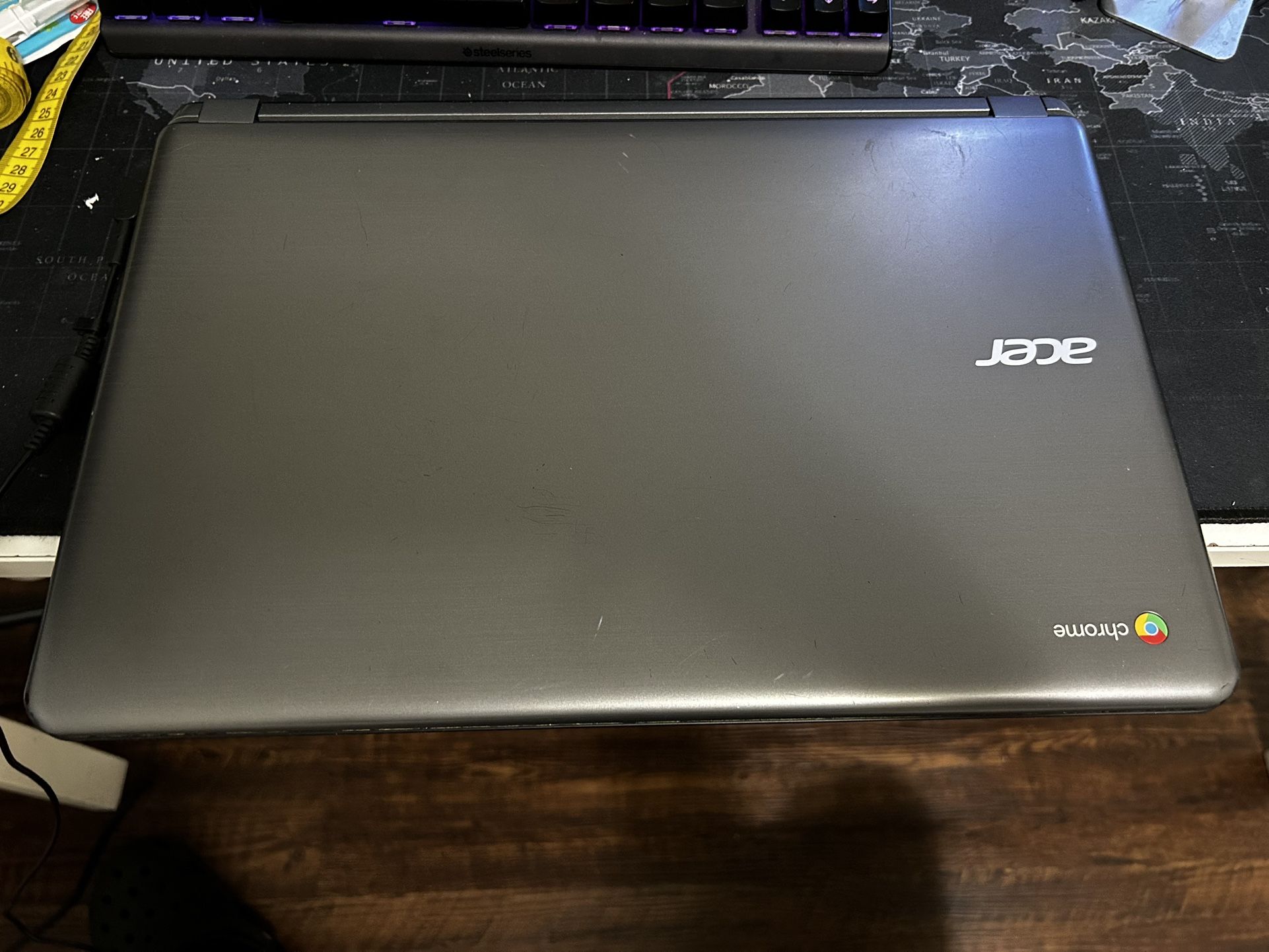 Acer N15Q9 Chromebook -15.6"Screen (missing a key and scratches)