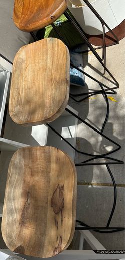 Wood barstools