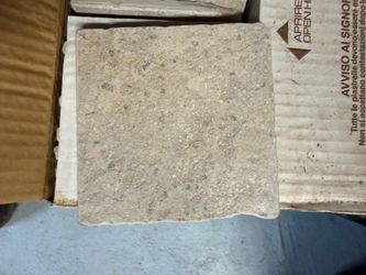 Box of tan tile