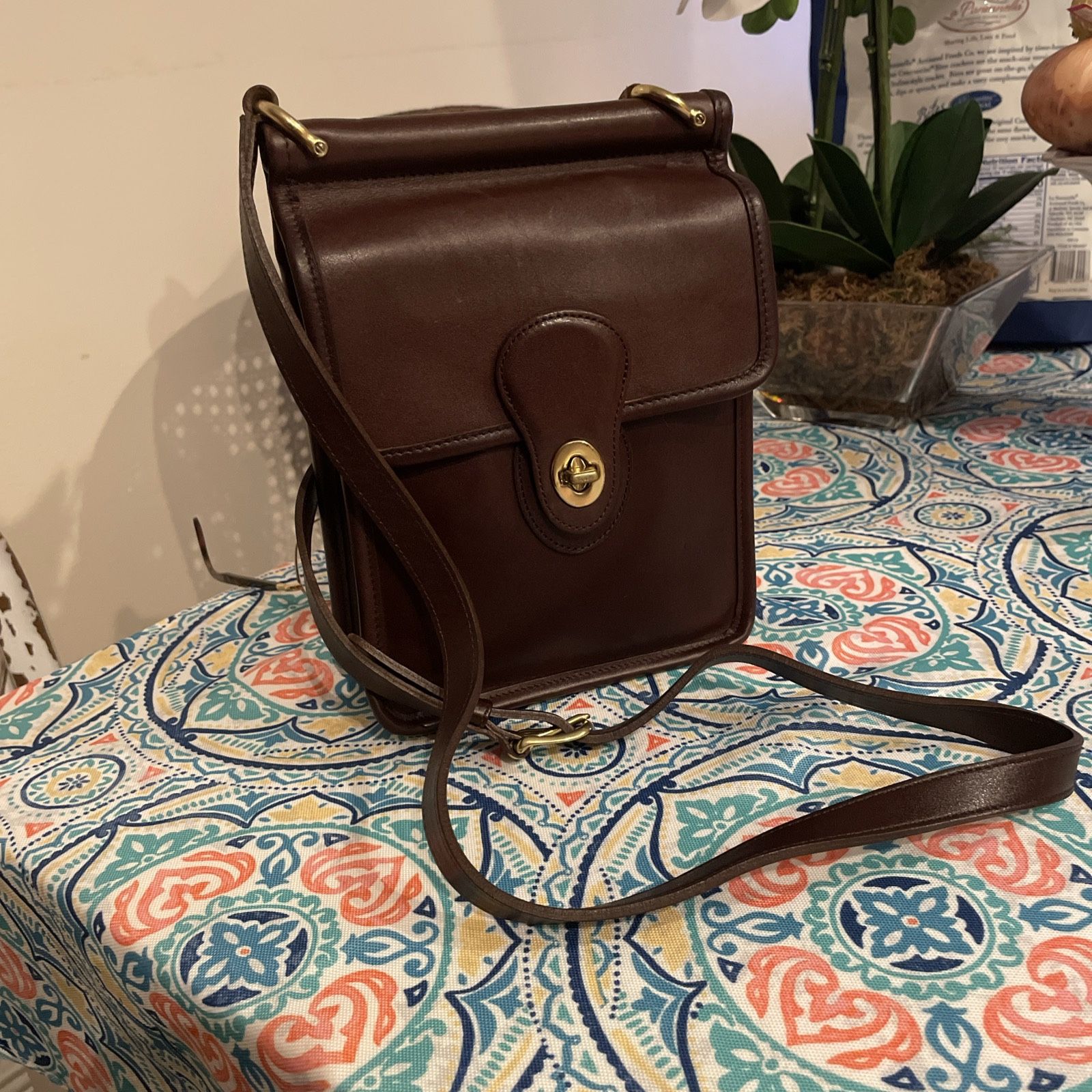 Vintage Brown Leather Coach Murphy Bag Purse 9930. Excellent
