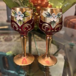 Vintage Italian Cordial Glasses 