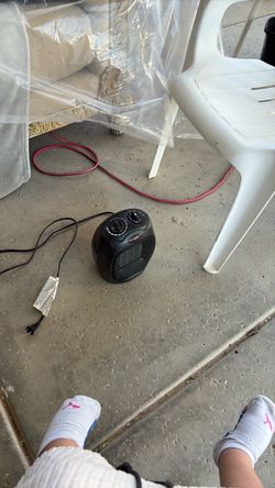 Black Compact Electric Space Heater