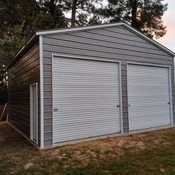 2 Car Metal Garage