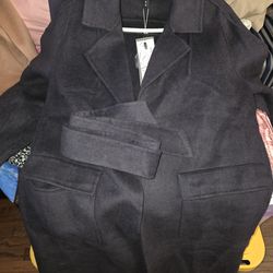 100% Wool Trench Coat (M/L)