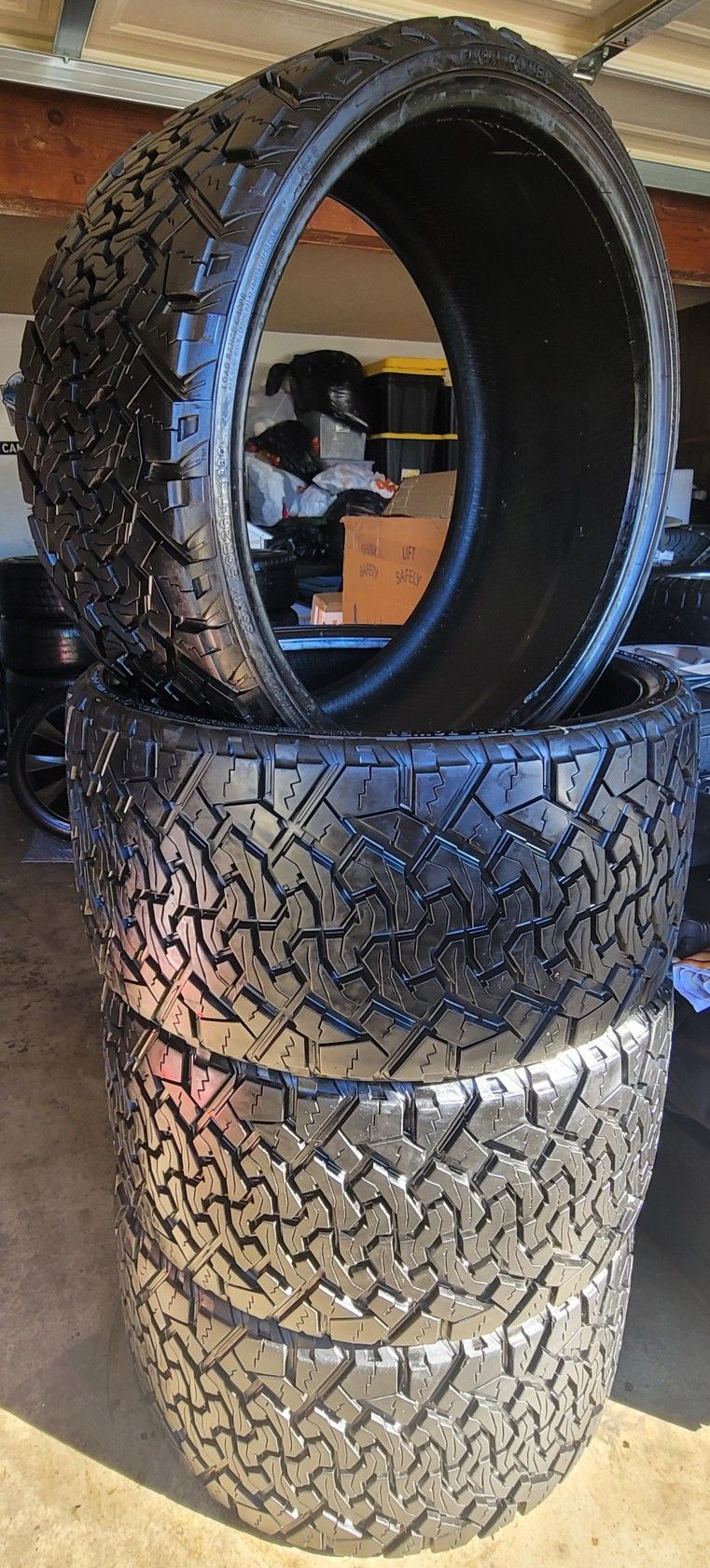 4 Tires 33X14.50R26 E Venom Terra Hunter X/T 33 14.50 26 All Terrain Tires AT10ply like new 26 inch tires on 33's