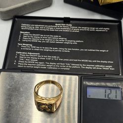 Solid 14kt Gold Two Tone Horse Ring Anillo de Caballo Oro Solido 14kt