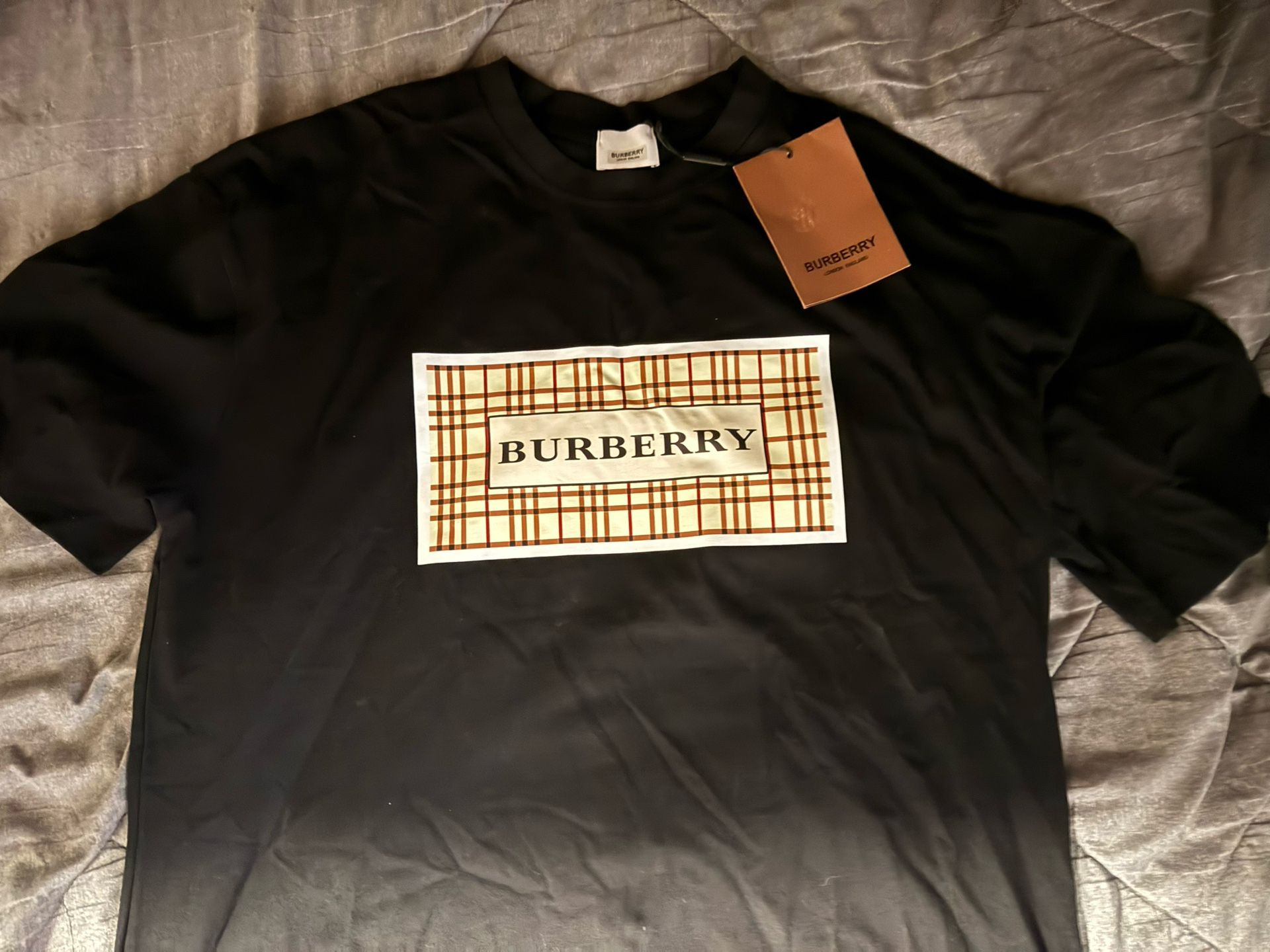 Black Burberry tee