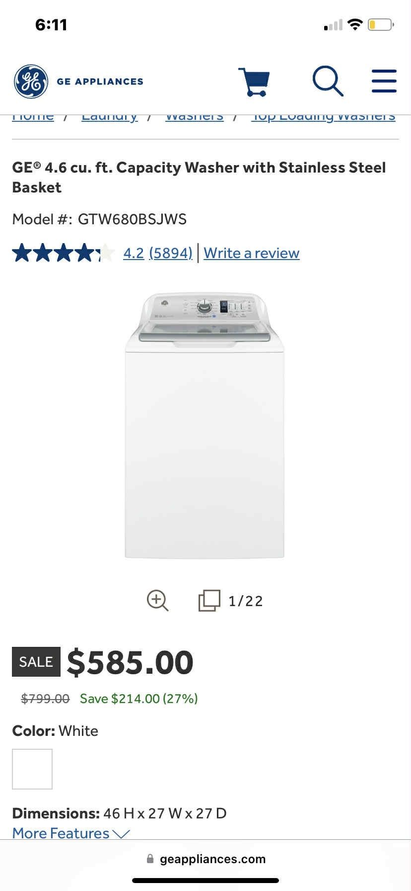 GE Washer