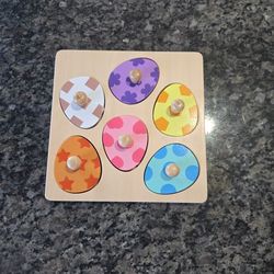 Wooden Pegged Easter Puzzle