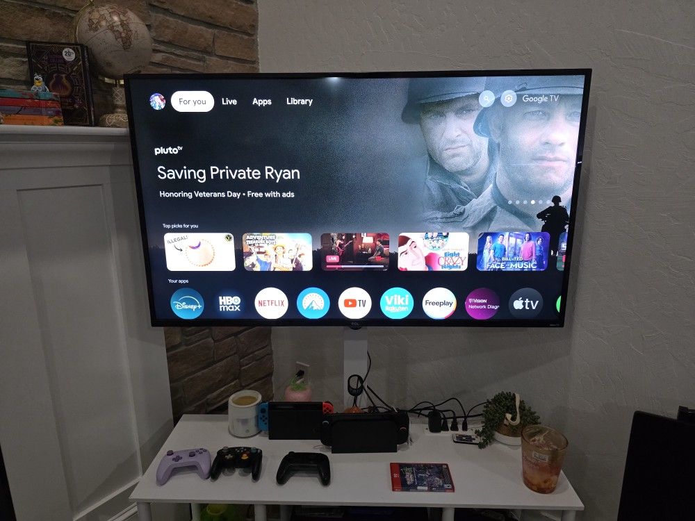 TCL 55" 4K Roku TV &  FREE Google TV Device