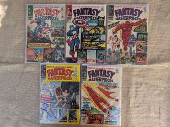 Vintage Fantasy Masterpieces 3, 5, 7, 8, 11 Marvel Comics 1966 Captain America