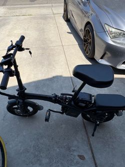 E bike with pedal assist foldable