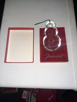 1989 Baccarat Noel Crystal Christmas Ornament 