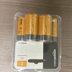 Amazon Basics 4-Pack C Cell Alkaline All-Purpose