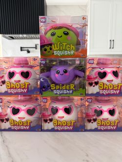 Halloween Squishy - Ghost, Witch, and Spider