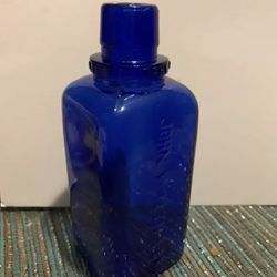 John Wyeth Cobalt Blue Eye Wash Bottle 1899.
